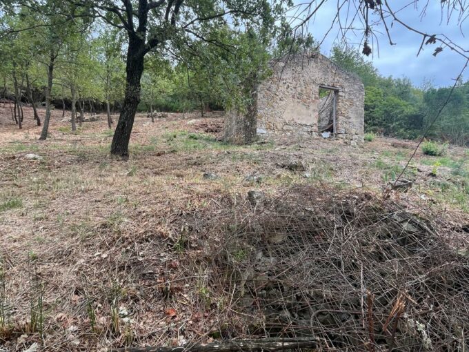 Giungano, rudere con 800 mq di terreno con progetto di villino