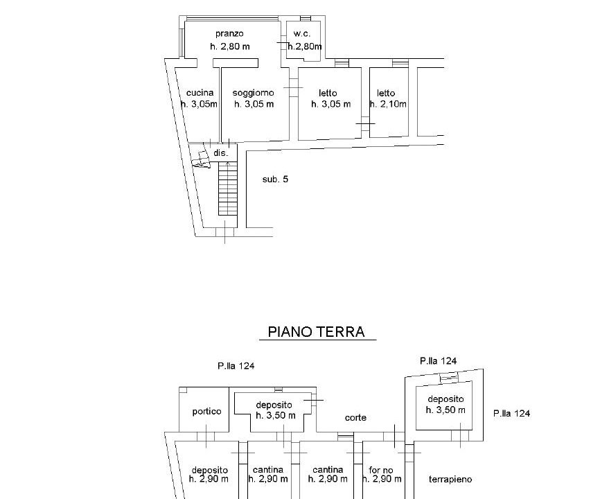 planimetria senz dati primo piano