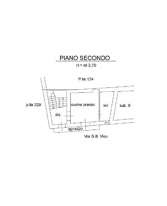 planimetria senza dati secondo piano